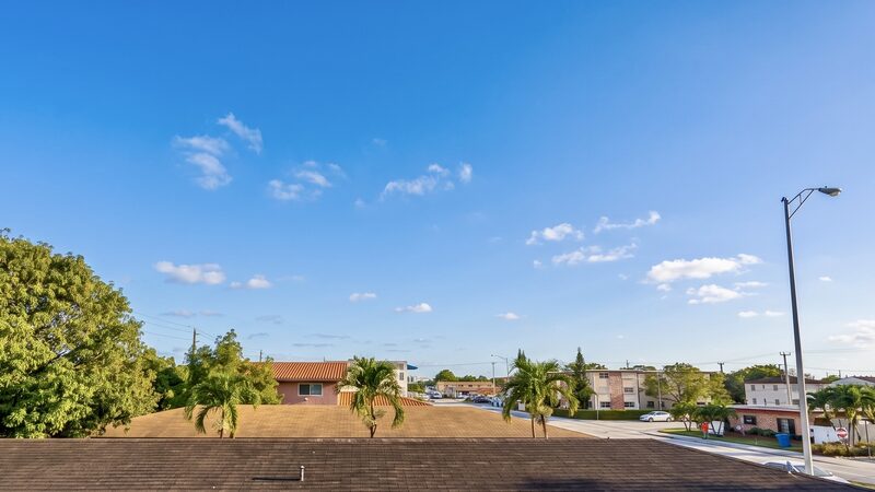 Open sky view from a unit balcony at 4332 W Flagler Street