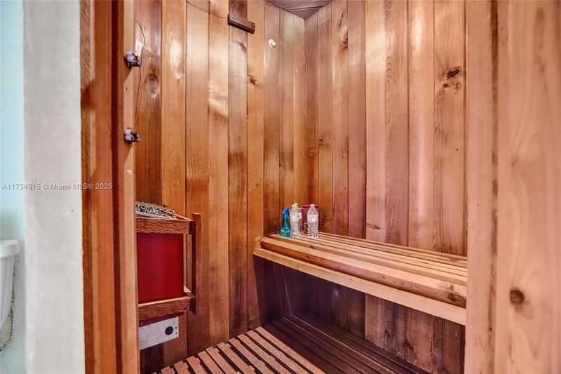 Cedar sauna