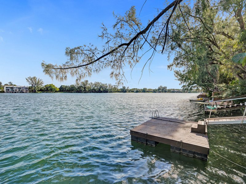 Panoramic lake view at 4863 SW 71st Place, Miami