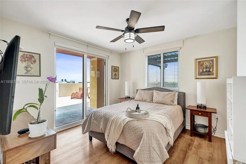 Living area detail at 7350 SW 89th St, Unit 911S, Toscano Condo, Miami