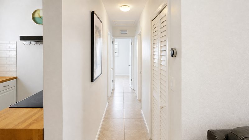 Interior hallway with tile floors at 8225 SW 44th Street, Miami