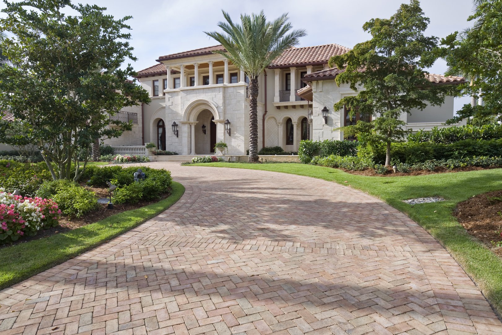 Mediterranean estate home on an oak-canopied street in High Pines and Ponce-Davis, unincorporated Miami-Dade, Florida
